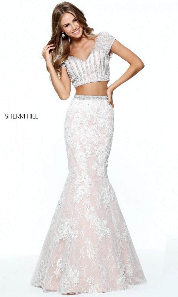 Sherri Hill two piece gown 51011