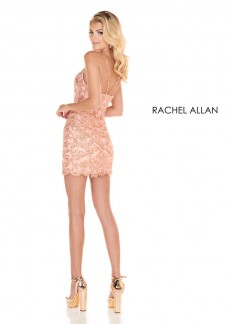 Rachel Allan Navy Cocktail Dress Size 4