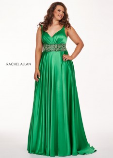 Rachel Allan Emerald Size 18 Gown