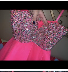 Pink Teen or Miss Dress designer:mori lee