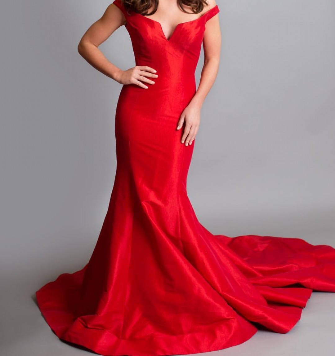 Red Jovani Couture Gown