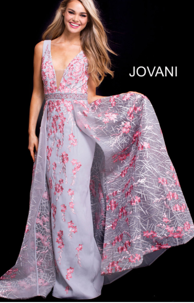 Jovani Embroidered floral #58935A