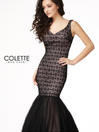 Colette Overlay lace w/ tulle #CL18303