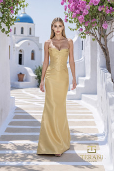 Sweetheart Mikado Sheath Gown - 261E6292