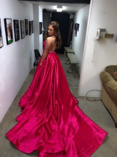 Pink Evening Gown By Tres Jolie