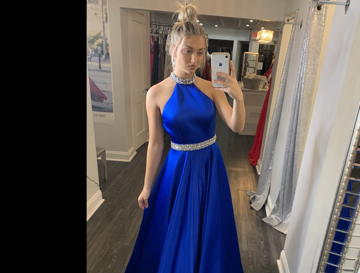 Ashley Lauren Royal Blue Ball gown