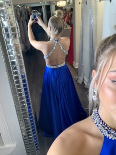 Ashley Lauren Royal Blue Ball gown