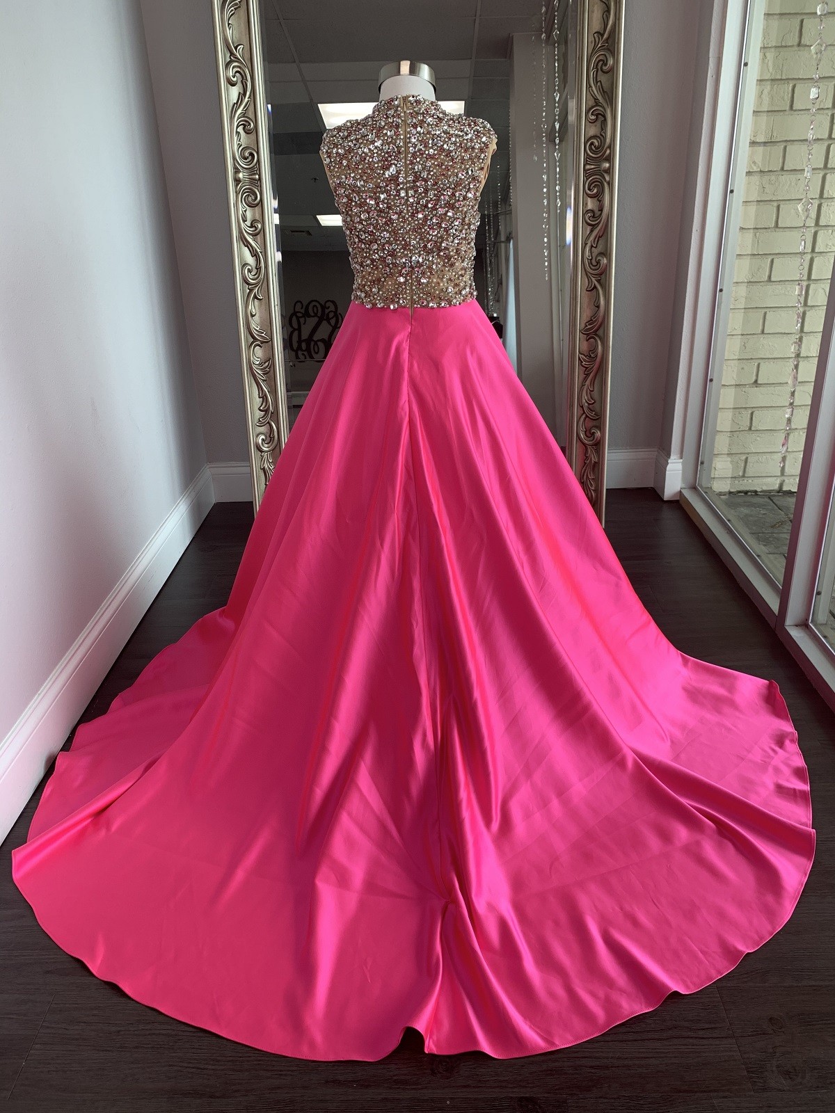 ASHLEY Lauren Kids Dress 8030 Girls Pageant Dress Hot Pink Size 10 ...