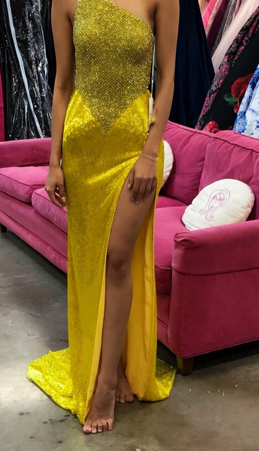 Sherri Hill Couture Yellow gown