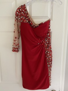 Red Sherri hill cocktail dress