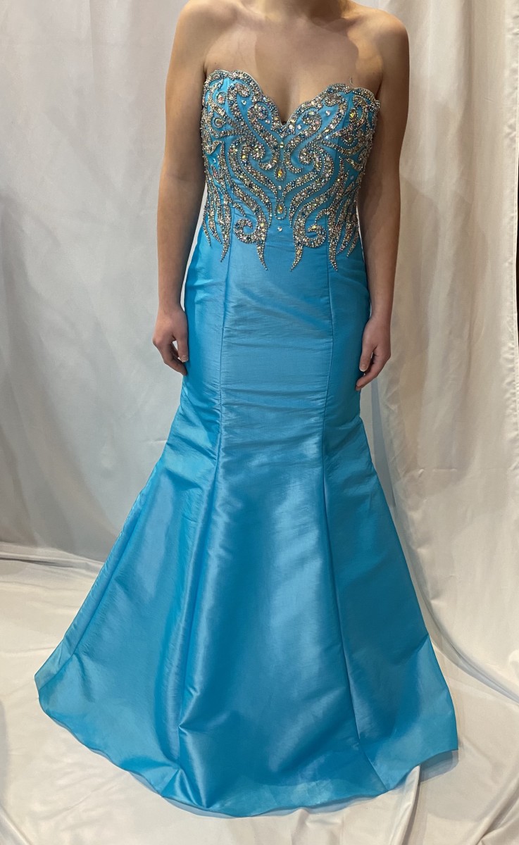 Xcite Peacock Sweetheart Strapless Mermaid with Beading style 30423