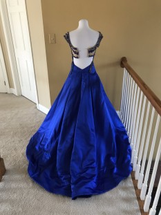 Blue Sherri Hill Ball Gown