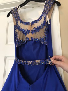 Blue Sherri Hill Ball Gown
