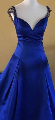 Blue Sherri Hill Ball Gown