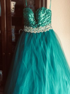 FLIRT Emerald Green Miss Pageant Dress by Maggie Sottero