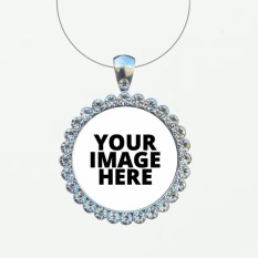  Custom Rhinestone Bling Necklace for Pageants, Sports Athletes, Business Promotional Products, Commemorating Lost Loved Ones and more!