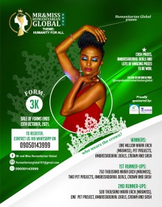 MR AND MISS HUMANITARIAN GLOBAL PAGEANT REGISTRATION FORM