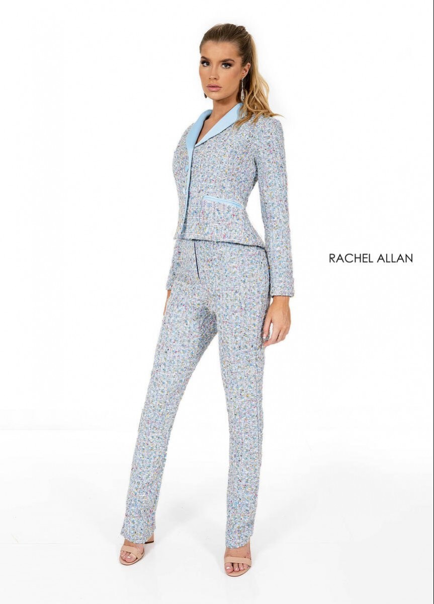 Rachel Allan Tweed Jumpsuit