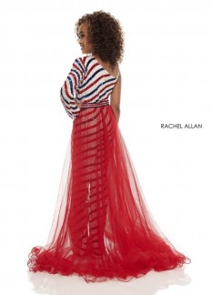Rachel Allan Little Girls Red, White & Blue Jumpsuit
