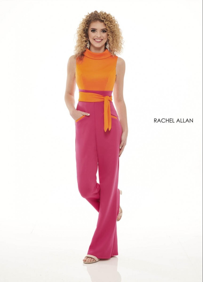 Rachel Allan Color block jumpsuit