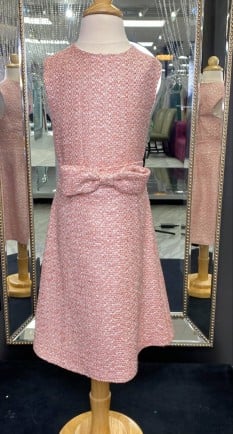 Fernando Wong Custom Children's Pink Tweed Dress
