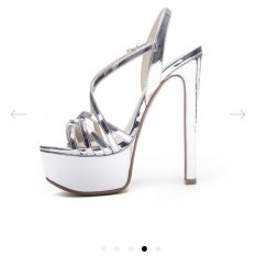 Silver Teaser 2 Platform Sandal by Chinese Laundry