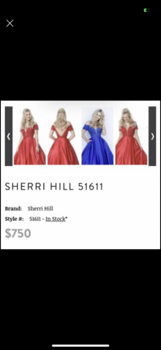 Turquoise Blue Miss Sherri Hill Ball Gown