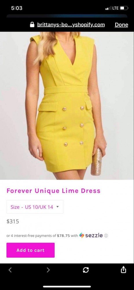 Interview Dress by Forever Unique