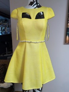 Mac Duggal Yellow Dress