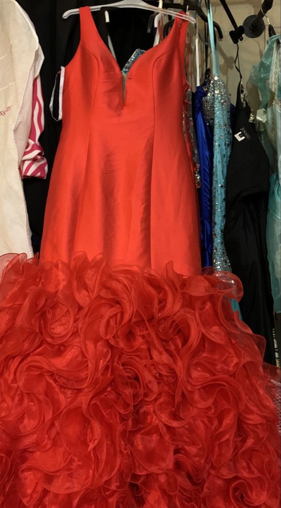 Red size 14 Jovani dress