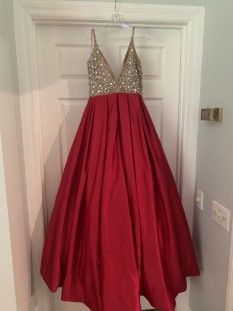 Size 8 NWT Red Ashley Lauren Ball Gown