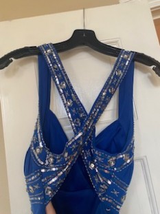 Royal Blue cocktail dress with beading