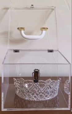  Small Acrylic Crown Box (fits state crown)