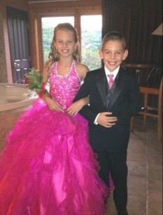  Hot Pink Young Girl Formal Gown