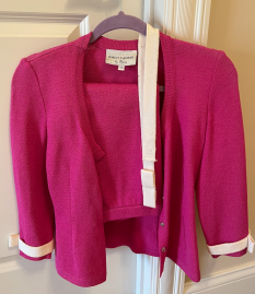 Hot Pink matching Knit Interview Suit