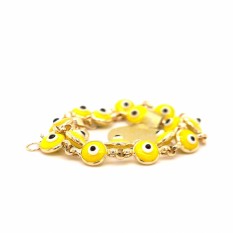  14k Gold Yellow Ojo/Evil Eye Bracelet