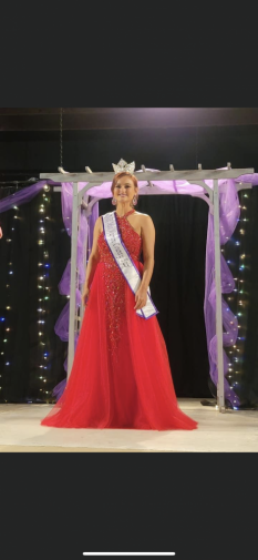 Red Miss pageant dress