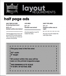 Half Page Advertisement