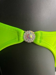 New Lime Green Pageant Bikini Swimsuit by Pixton Design Group
