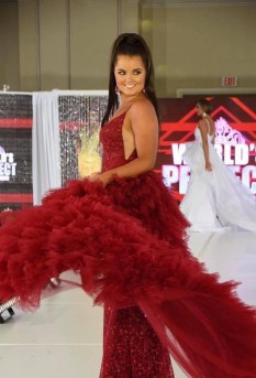 Red Teen/Miss Pageant Dress by Vienna