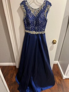 Royal Blue Sparkly Dress