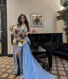  Turquoise Mrs Pageant Dress by Portia and Scarlett