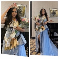 Turquoise Mrs Pageant Dress by Portia and Scarlett