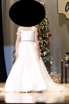  White Ashley Lauren Formal Wear Pageant Gown