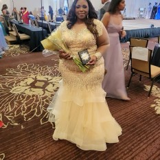  Off White Plus Size Gown
