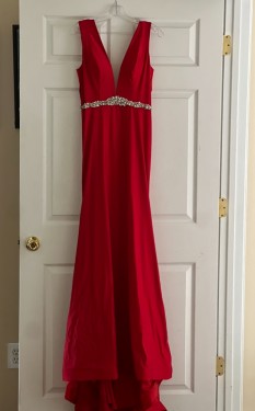  Never worn Red Pageant Dress by Dmitri