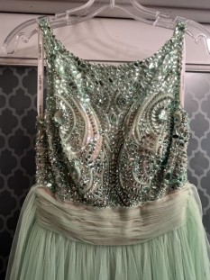 Sherri Hill Mint Green Size 4 Dress