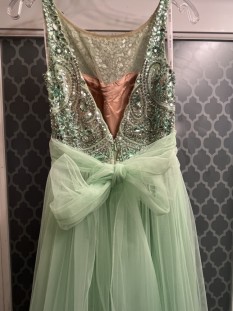Sherri Hill Mint Green Size 4 Dress