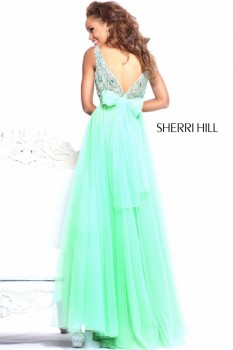 Sherri Hill Mint Green Size 4 Dress