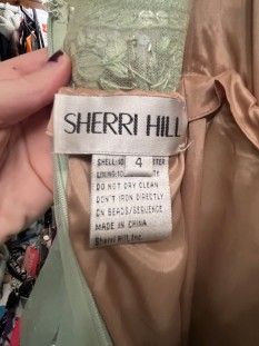 Sherri Hill Mint Green Size 4 Dress